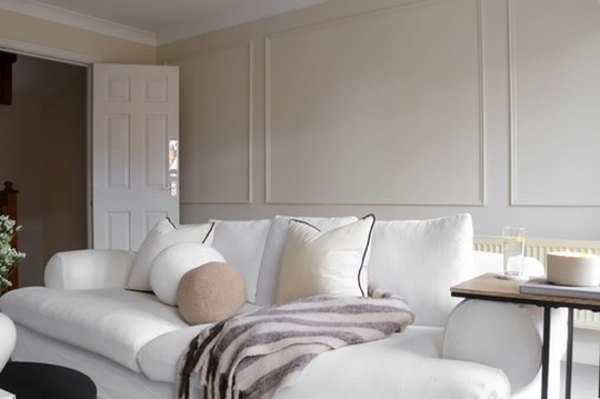 Finished panelled living room delivered through a managed renovation project by RedFox Homes in Oxfordshire