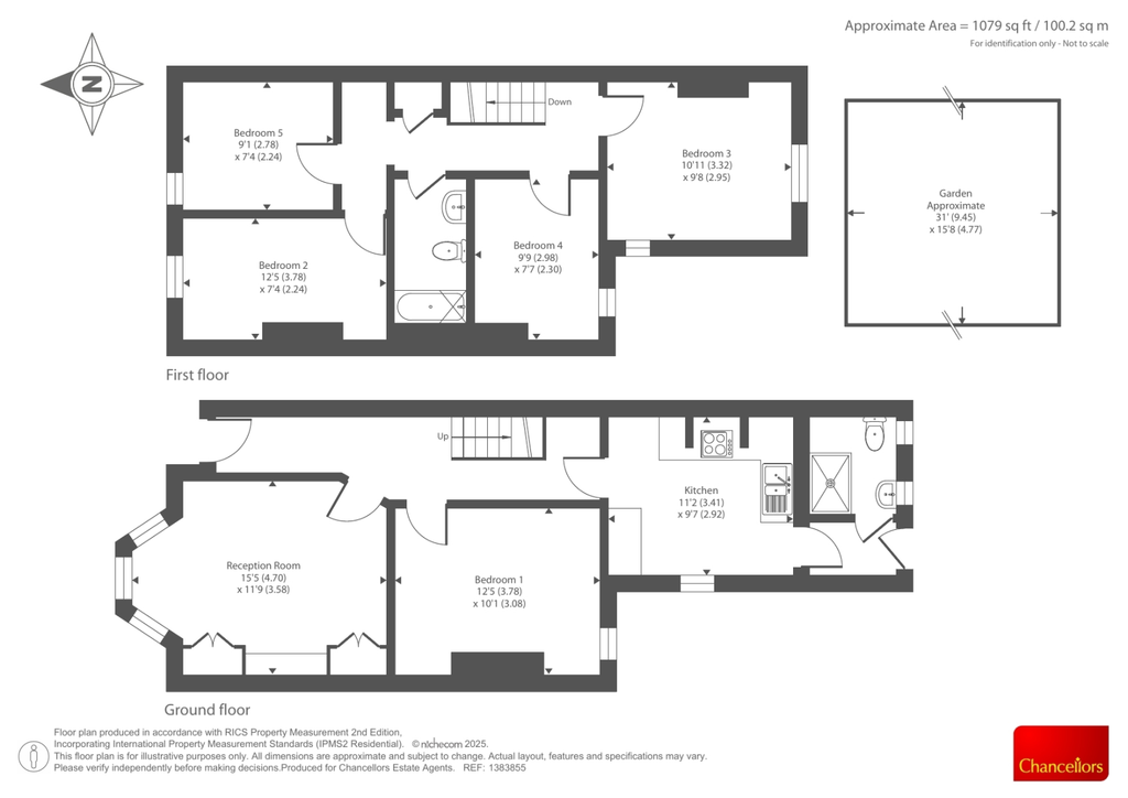 Floor plan for the The Harley HMO conversion project in Oxfordshire