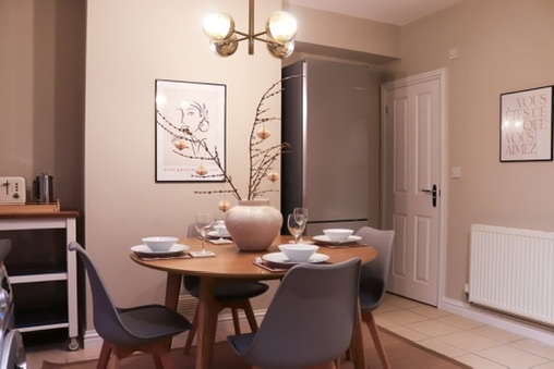 Finished kitchen after the The Abbey HMO refurbishment by RedFox Homes in Oxfordshire
